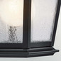 Preview: Elstead Mount Vernon Außenwandleuchte E27 IP44 Schwarz Alu Blasenglas 32cm
