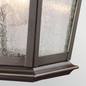 Preview: Elstead Mount Vernon Außenwandleuchte E27 IP44 Altbronze Alu Blasenglas 32cm