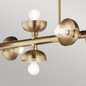 Preview: Elstead Palta Pendelleuchte E14 10-fach Champagnerbronze Champagnergold