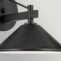 Preview: Elstead Ripley Außenwandleuchte E27 IP44 Schwarz Alu 24cm