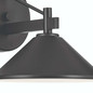 Preview: Elstead Ripley Außenwandleuchte E27 IP44 Schwarz Alu 19cm