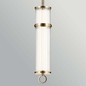 Preview: Elstead Riven LED Pendelleuchte dimmbar warmweiss 15W Champagnerbronze Stahl Riffelglas Ø13cm