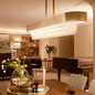 Preview: Elstead Serene LED Pendelleuchte Naturmessing Messing