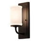 Preview: Elstead Vetivene LED Bad-Wandleuchte G9 IP44 Schwarz Stahl Opalglas 31cm