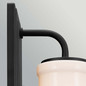 Preview: Elstead Vetivene LED Bad-Wandleuchte G9 IP44 Schwarz Stahl Opalglas 31cm