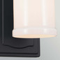 Preview: Elstead Vetivene LED Bad-Wandleuchte G9 IP44 Schwarz Stahl Opalglas 31cm