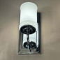 Preview: Elstead Vetivene LED Bad-Wandleuchte G9 IP44 Chrom poliert Stahl Opalglas 31cm