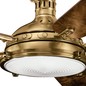 Preview: Elstead Hatteras Bay leiser Deckenventilator mit LED Licht Ø142cm + Fernbedienung