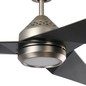 Preview: Elstead Jade leiser Deckenventilator mit LED Licht Ø152cm + Fernbedienung Satin schwarz