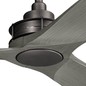 Preview: Elstead Ried leiser Deckenventilator Ø142cm + Fernbedienung