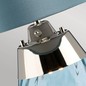 Preview: Elstead Lena Tischleuchte E27 61cm Blau getöntes Glas, Entenei-Blau Schirm Hellblau