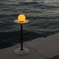 Preview: Elstead Luna LED Akku-Tischleuchte dimmbar warmweiss 2,2W 90Ra Weiß-Gold Marmor Zink 12cm