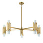 Preview: Elstead Marvele Kronleuchter E14 10-fach Gealtertes Messing Opal