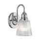 Preview: Elstead Addison LED Wandleuchte G9 Poliertes Chrom Klar IP44