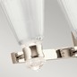 Preview: Elstead Kayva LED Wandleuchte 4-fach Poliertes Nickel Klar facettiert IP44