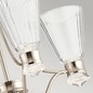 Preview: Elstead Kayva LED Kronleuchter 51cm Poliertes Nickel Klar facettiert IP44