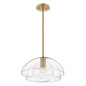 Preview: Elstead Lotus Hängeleuchte E27 Heritage Messing Klar