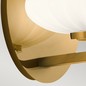 Preview: Elstead Pim LED Wandleuchte G9 Fuchs-Gold Satinierter, ummantelter Opal IP44