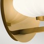 Preview: Elstead Pim LED Wandleuchte G9 Fuchs-Gold Satinierter, ummantelter Opal IP44