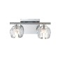 Preview: Elstead Regalia LED Wandleuchte G9 2-fach Poliertes Chrom Klar IP44