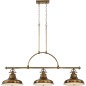 Preview: Elstead Emery Hängeleuchte E27 3-fach 56cm Verwittertes Messing