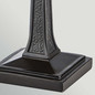 Preview: Elstead Inglenook Tischleuchte E14 Valiant-Bronze Stahl Tiffanyglas 37cm