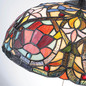 Preview: Elstead Larissa Tiffanyglas Pendelleuchte 3-flammig E27 Vintage-Bronze Stahl Ø39cm