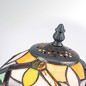 Preview: Elstead Larissa Tiffanyglas Tischleuchte E14 Vintage-Bronze Stahl 37cm