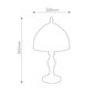Preview: Elstead Larissa Tiffanyglas Tischleuchte E14 Vintage-Bronze Stahl 37cm