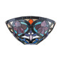 Preview: Elstead Larissa Tiffanyglas Wandleuchte 2-flammig E14 Vintage-Bronze Stahl 20cm