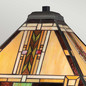 Preview: Elstead Navajo Tischlampe E27 2-fach Bronze und Kunstglas-Schirm Tiffanyglas