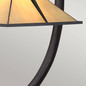 Preview: Elstead Pomeroy Tischlampe E27 Western Bronze mit Kunstglas Schirm Tiffanyglas