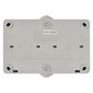 Preview: Emos Steckdose doppelt IP44 Aufputz Grauschwarz A1396.1