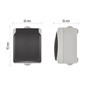 Preview: Emos Steckdose 1-fach IP44 Aufputz Grauschwarz A1396