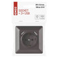 Preview: Emos Steckdose mit USB 2,1A 16A Anthrazit A6000.3