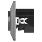 Preview: Emos Steckdose mit USB-A+USB-C 3A Schnellladen Anthrazit A6000.7