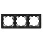 Preview: Emos Schalterrahmen dreifach Anthrazit A6004.6