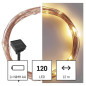 Preview: Emos LED Solar-Lichterkette 0,1W warmweiss Akku IP44 D3ZW01