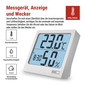 Preview: Emos Digitales Thermometer mit Hygrometer und Wecker E0114N
