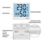 Preview: Emos Digitales Thermometer mit Hygrometer und Wecker E0114N