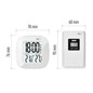 Preview: Emos Digitales Thermometer mit Funk-Sensor Wecker Funkuhr bis 30m E0127