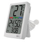 Preview: Emos Digitales Thermometer mit Hygrometer kabelgebundener Sensor Quarzuhr E0558P