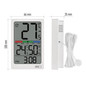 Preview: Emos Digitales Thermometer mit Hygrometer kabelgebundener Sensor Quarzuhr E0558P