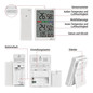 Preview: Emos Digitales Thermometer mit Hygrometer Funk-Sensor Wecker Datum 100m Reichweite E0558W