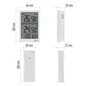 Preview: Emos Digitales Thermometer mit Hygrometer Funk-Sensor Wecker Datum 100m Reichweite E0558W