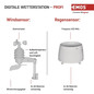 Preview: Emos Wetterstation mit Barometer und Windmesser bis 100m E6016