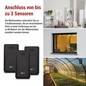 Preview: Emos Wetterstation mit Barometer Funkuhr bis 80m freistehend E8620