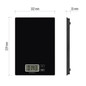 Preview: Emos Küchenwaage 5kg 1g gehärtetes Glas Schwarz EV014B