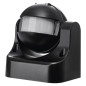 Preview: Emos Bewegungsmelder PIR 12m IP44 1200W Schwarz G1125