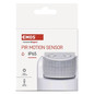 Preview: Emos Bewegungsmelder PIR 12m IP65 1200W 75x65mm Weiß G1240